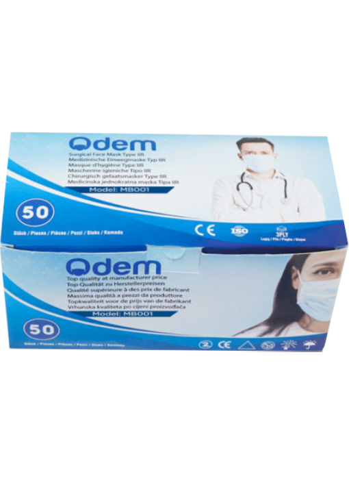 Medizinische Einwegmaske mit CE-Zertifikat Odem - Medizer Typ IIR